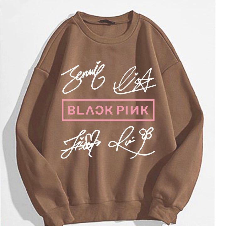 Women's casual sweatshirt with creative signature motif Chic & Stil
