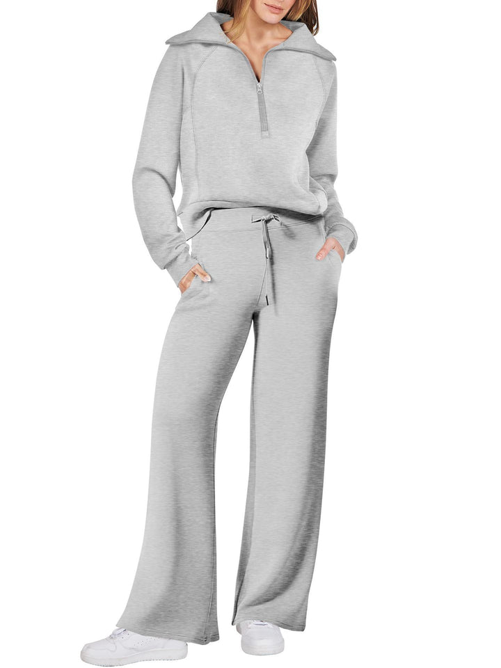 Lune London high-quality loose-fit women's sports set with high collar