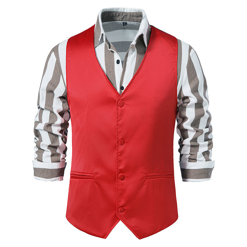 Elegant suit vest for men with modern cut and practical pockets Lune London