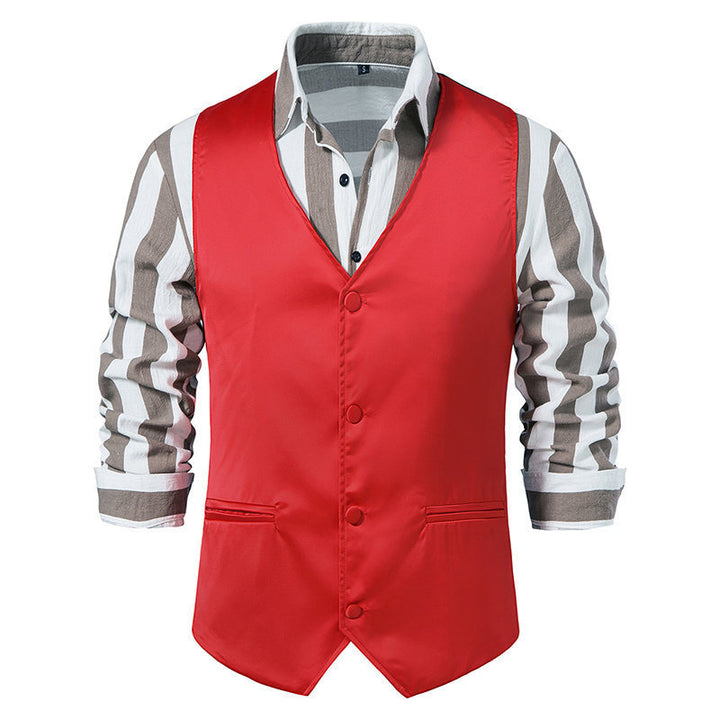 Elegant suit vest for men with modern cut and practical pockets Lune London