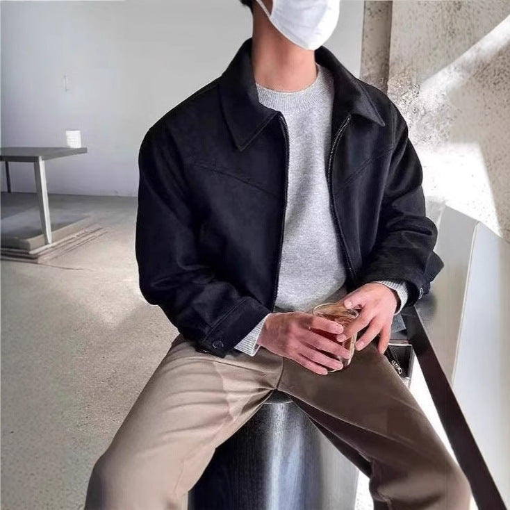 Casual overshirt jacket for men with sturdy zipper and practical pockets Lune London