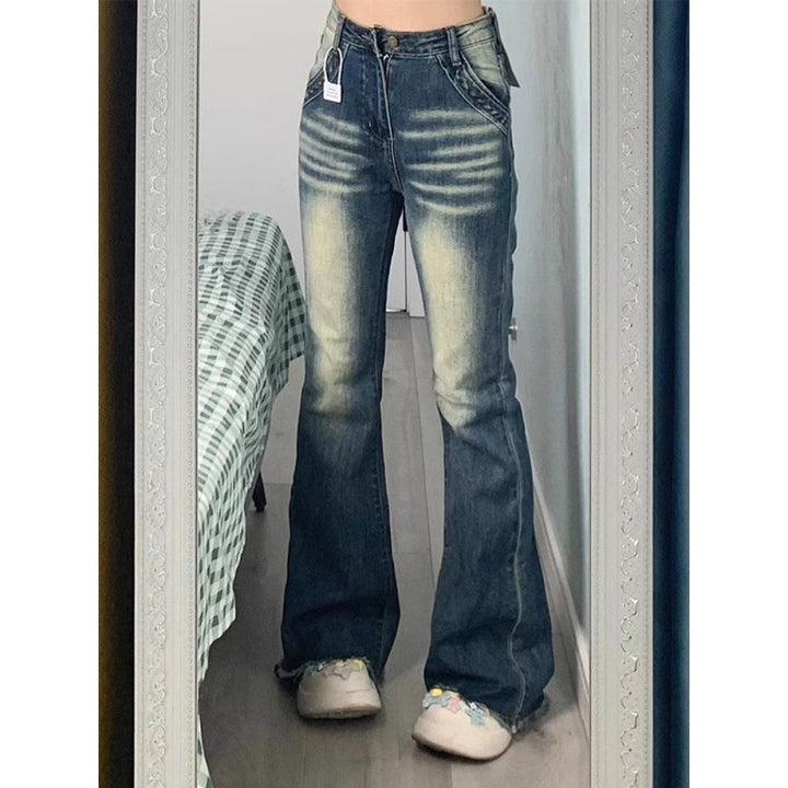 Jean évasé taille haute pour femmes Chic & Stil