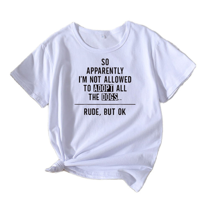 Graphic t-shirt for women amateur dog comedian Lune London