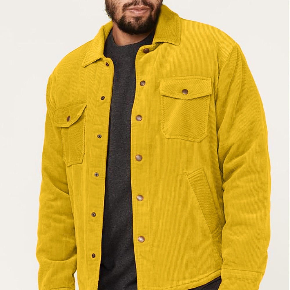 Casual corduroy jacket for men with practical chest and side pockets Lune London