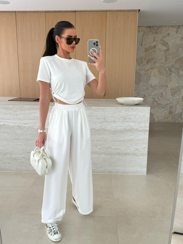 Lune London high-waisted lounge pants set for women