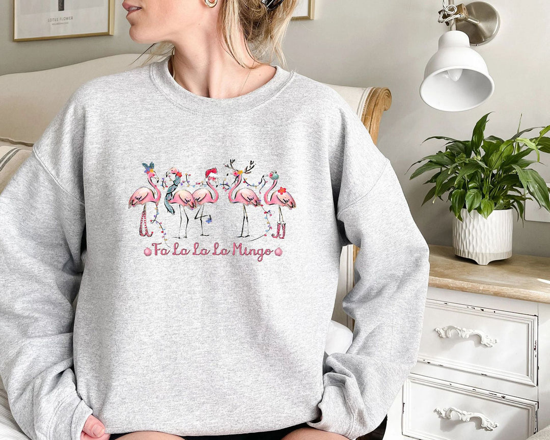 Sweatshirt pour femmes avec motif flamant rose original et coupe décontractée Chic & Stil