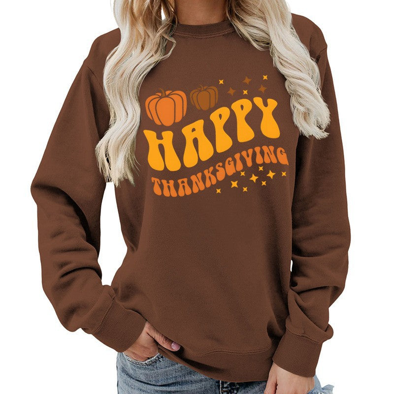 Pull pour les femmes avec motif de citrouille festive et coupe confortable Chic & Stil