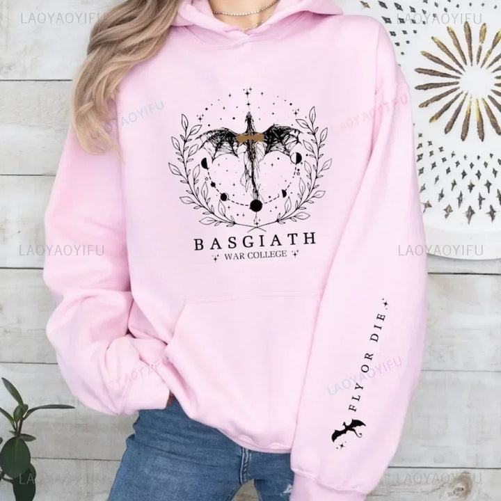 Women's hooded sweatshirt with impressive fantasy design Lune London