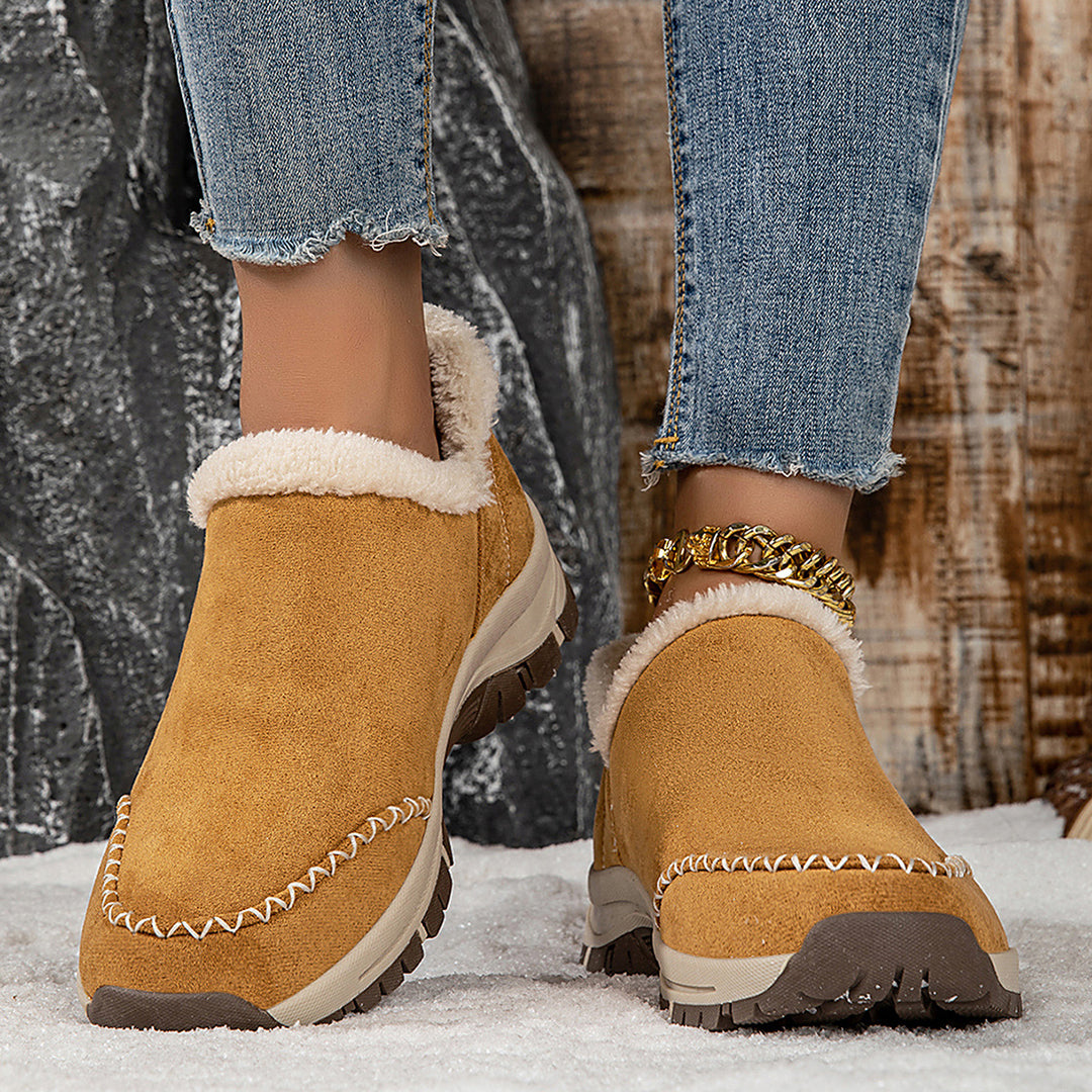 Women cozy slippers with non-slip sole and warm lining Lune London
