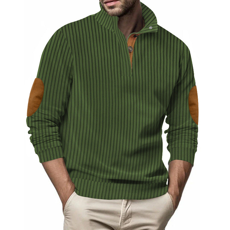 Men's stylish and comfortable sweater with leather details Lune London