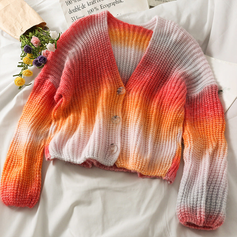 Women V-neck gradient vest chic and style