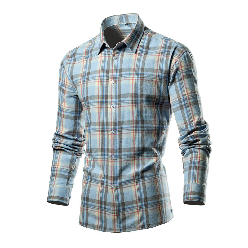 Shirt for men in high-quality cotton blend with a modern checkered design Lune London
