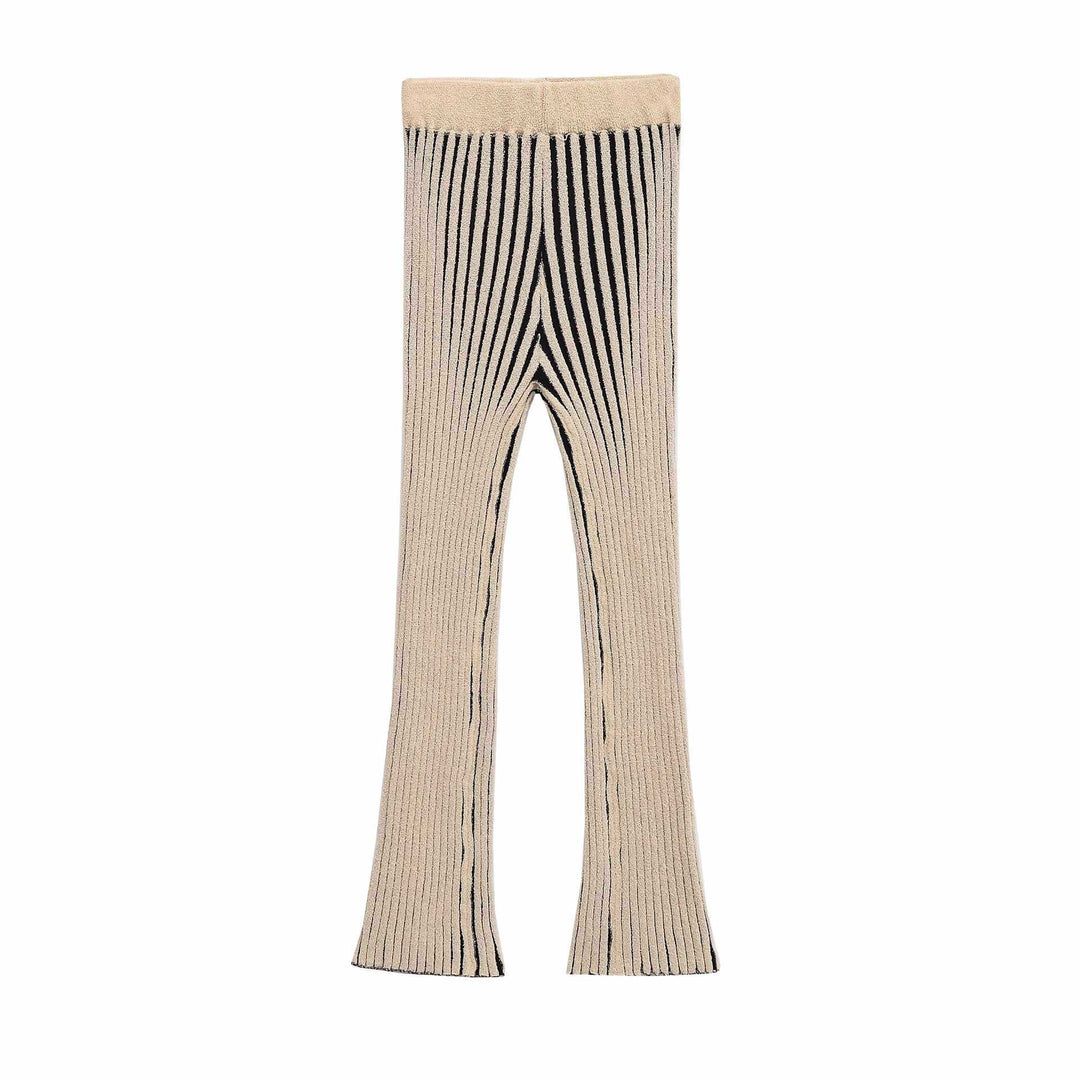 Lune London women's knit flared pants