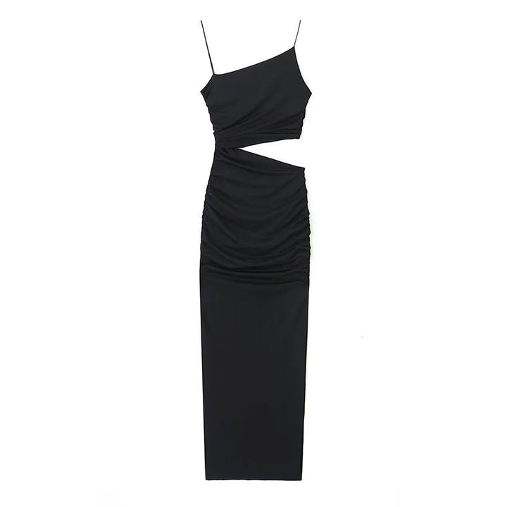 Robe maxi élégante pour femmes avec découpes, design asymétrique et fronces Chic & Stil
