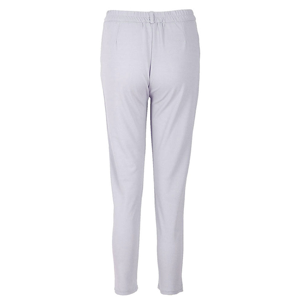 Women's Elegant Chino Pants with Pleats and High Pockets
