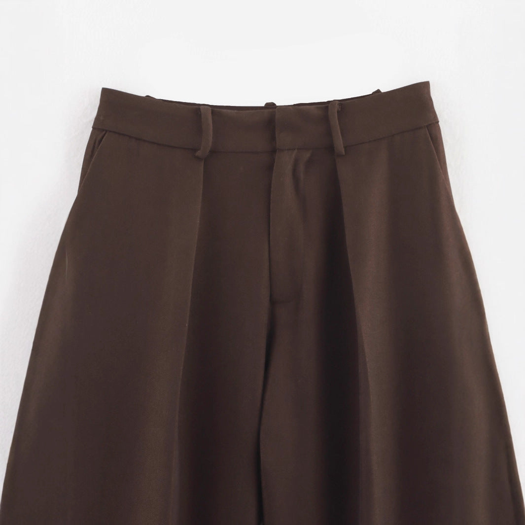 Ladies High Quality and Comfortable Suit Pants with Elegant Pleats Lune London
