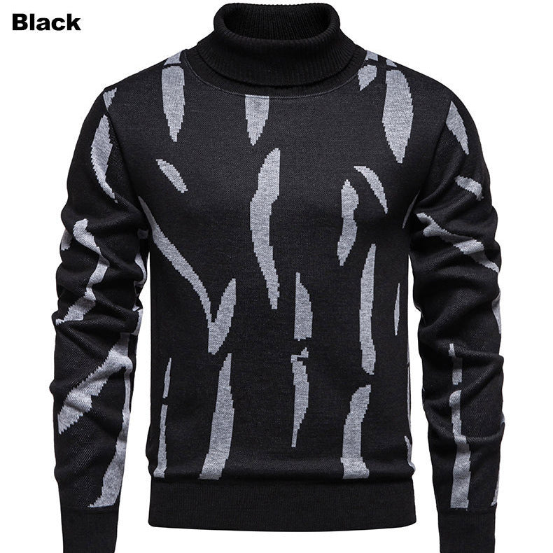 Trendy turtleneck for men with eye-catching pattern Lune London