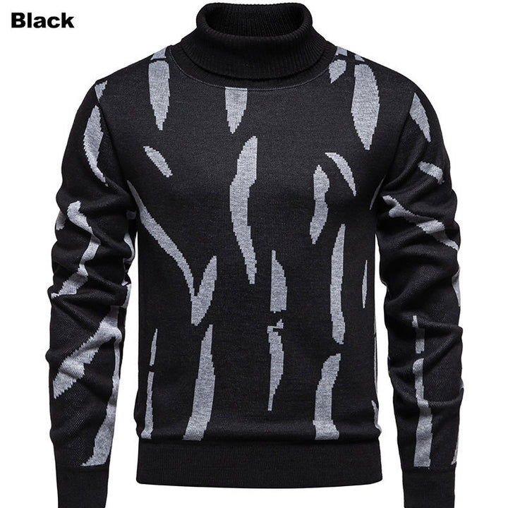 Trendy turtleneck for men with eye-catching pattern Lune London