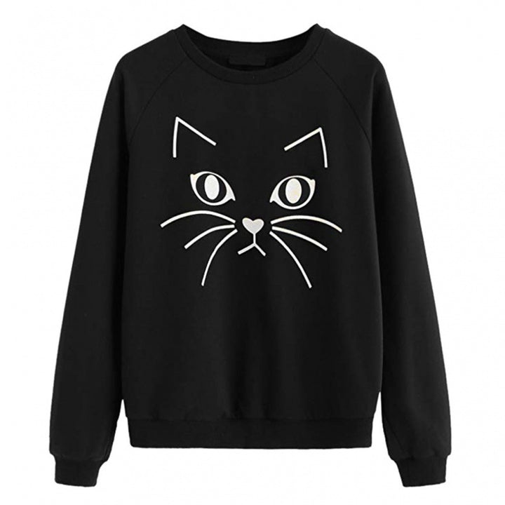 Sweatshirt pour femmes avec motif de chat Chic & Stil