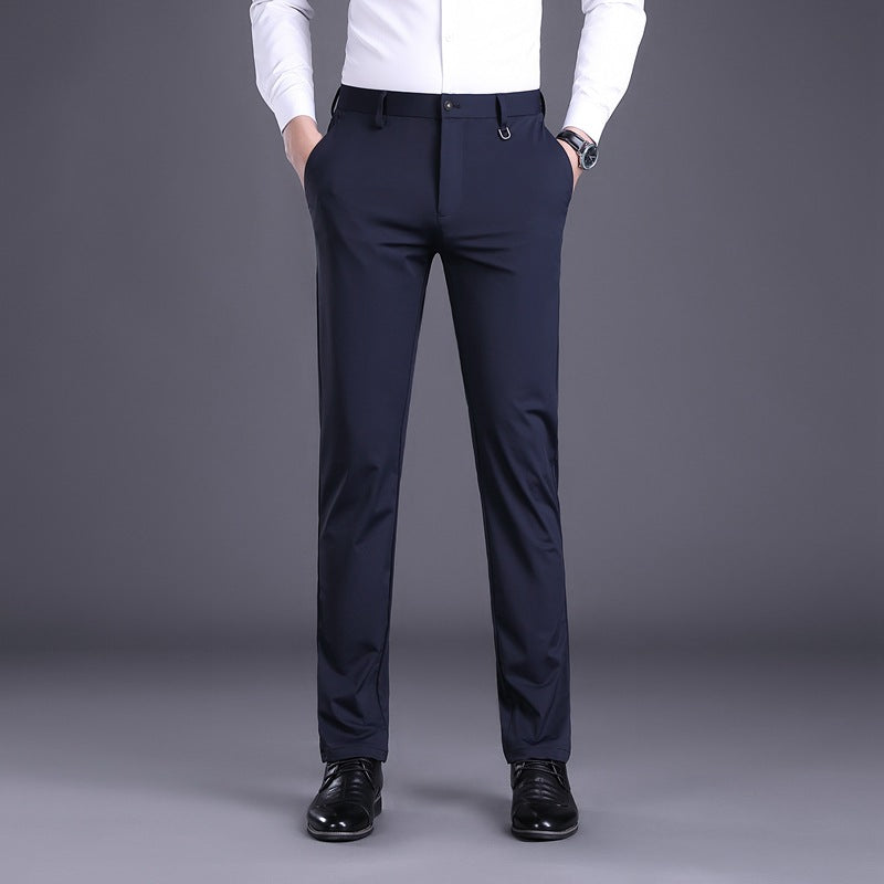 Elegant men's office pants with breathable material and slim fit Lune London