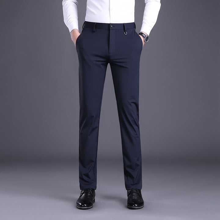 Elegant men's office pants with breathable material and slim fit Lune London