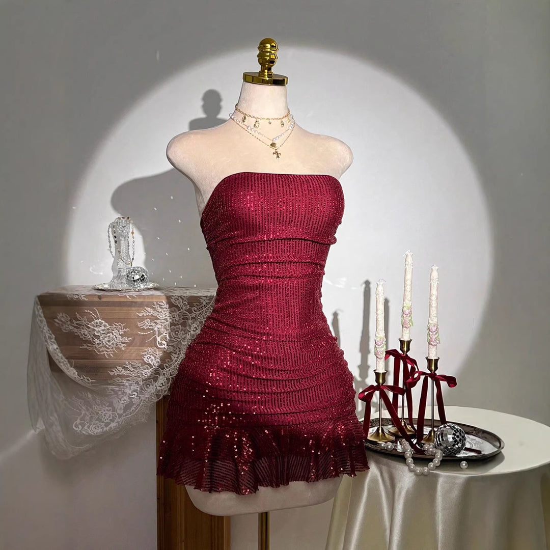 Women Glamorous Sequin Dress Lune London