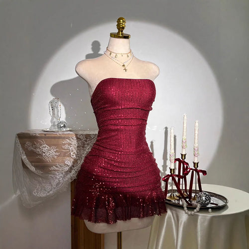 Women Glamorous Sequin Dress Lune London