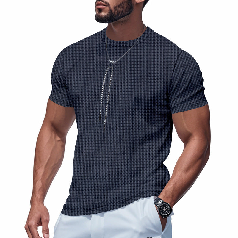 Men's short sleeve breathable T-shirt with stylish zip Lune London