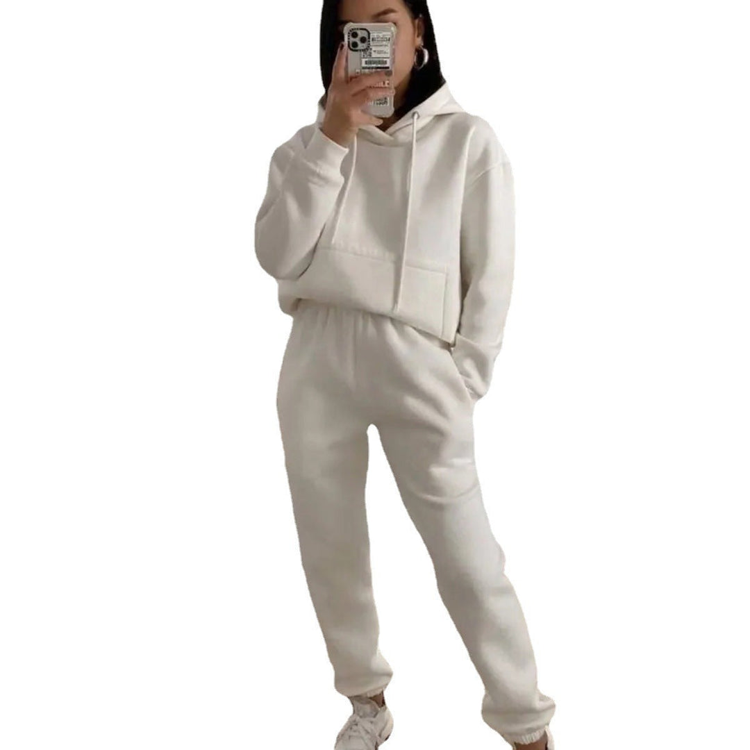 Women Comfortable Fleece Hoodie and Jogging Pants Set Lune London