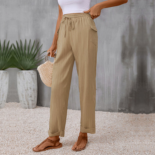 Women light pleated pants Lune London