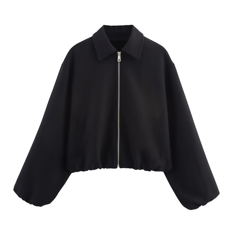 Women's sports jacket with high collar and practical pockets Lune London