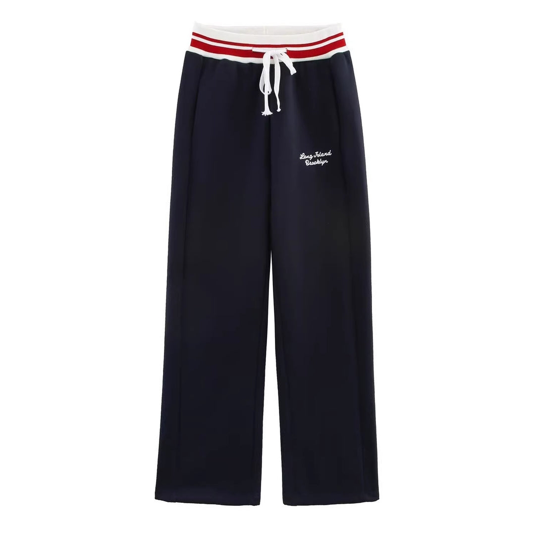 Sport leisure pants for women with elastic waistband and side pockets Lune London