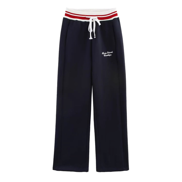 Sport leisure pants for women with elastic waistband and side pockets Lune London