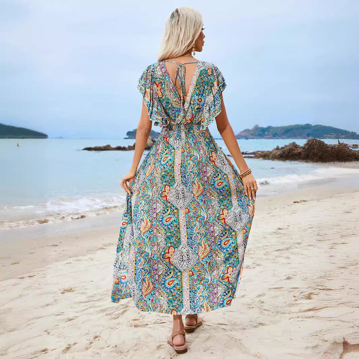 Ladies Elegant Maxi Bohemian Chic Dress and Style