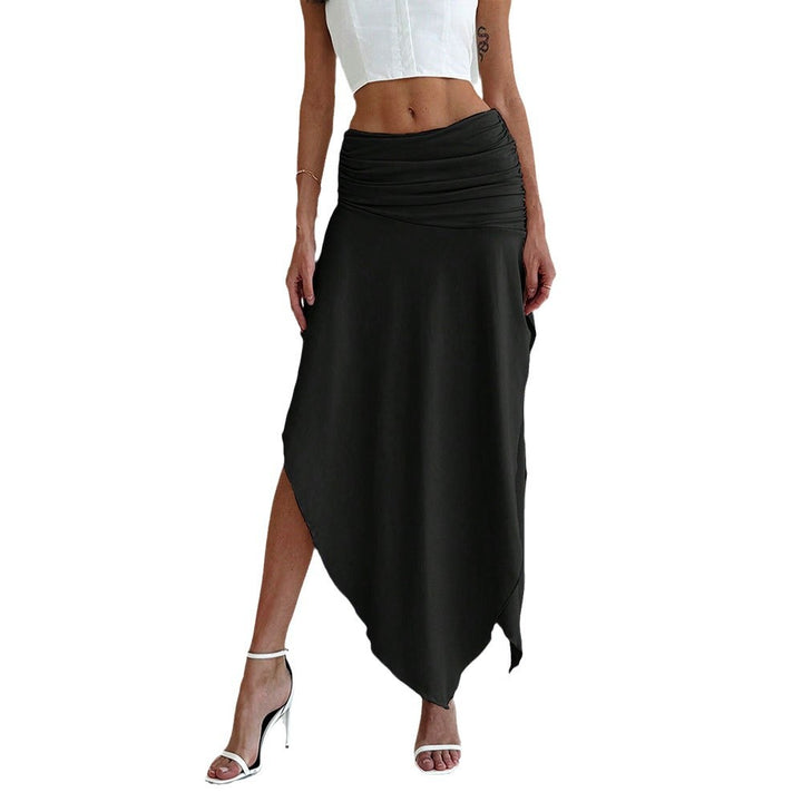 Jupe maxi asymétrique pour femmes avec un élégant drapé Chic & Stil