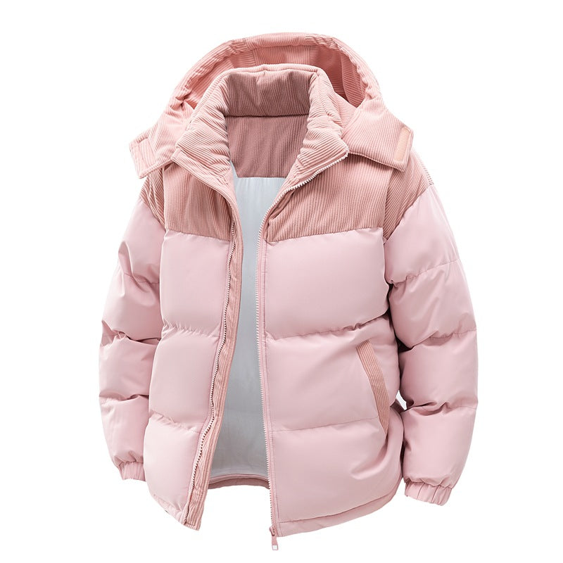 Ladies elegant quilted jacket with practical pockets and adjustable hood Lune London