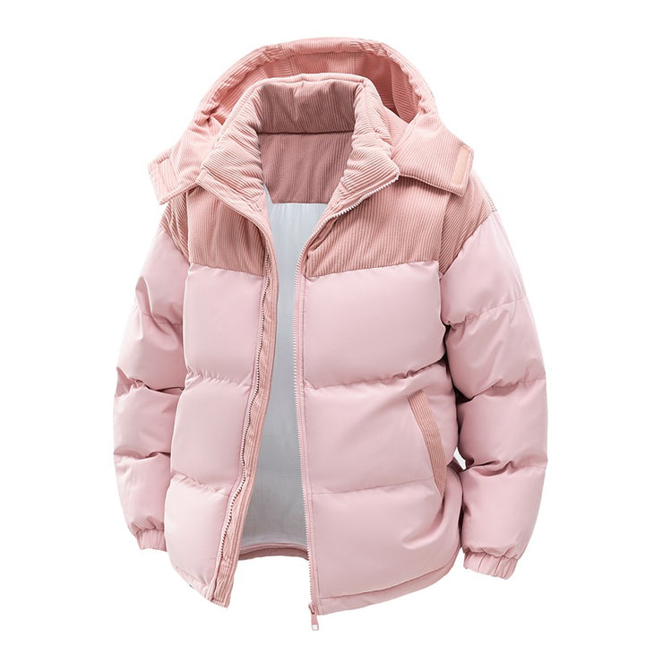 Ladies elegant quilted jacket with practical pockets and adjustable hood Lune London