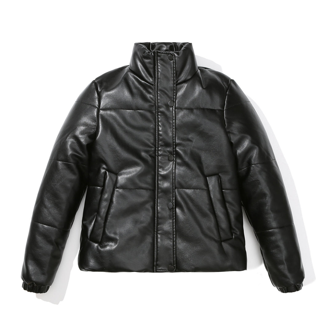 Cozy faux leather jacket for women with a sophisticated quilted design Lune London