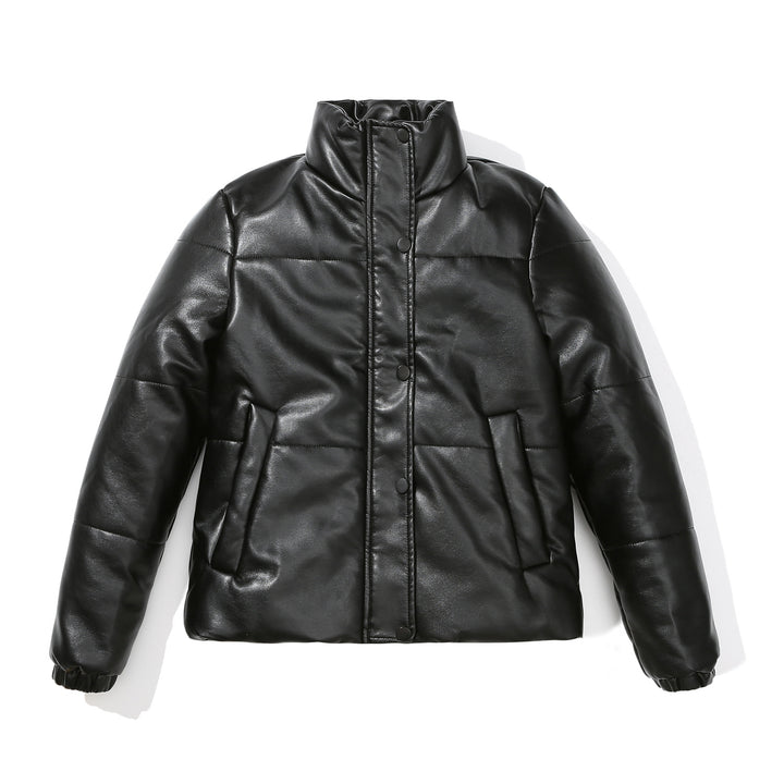 Cozy faux leather jacket for women with a sophisticated quilted design Lune London