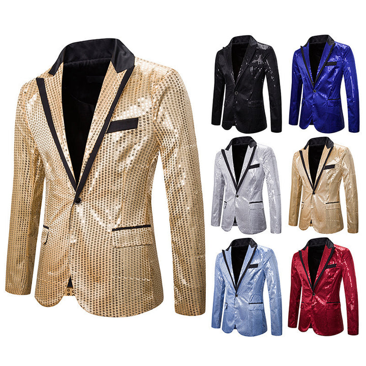 Elegant sequin jacket for men with modern cut Lune London