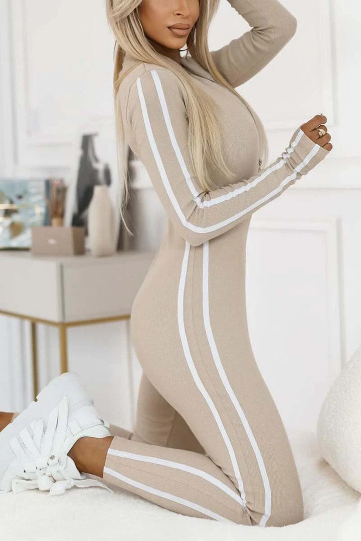 Women's Sporty Body with Long Sleeves and Stripes Lune London