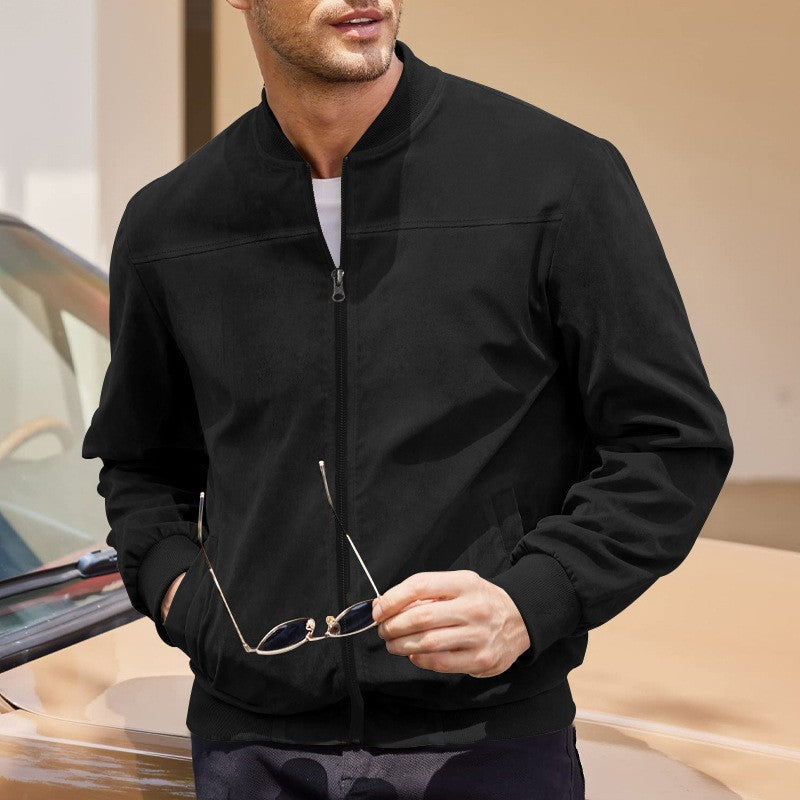 Men's bomber jacket in soft faux leather Lune London