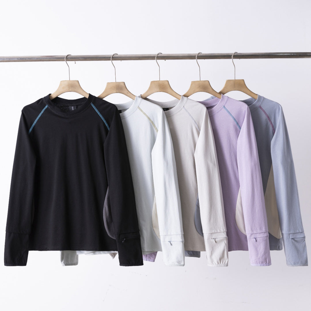 Chemise à manches longues fonctionnelle pour femmes avec inserts respirants Chic & Stil
