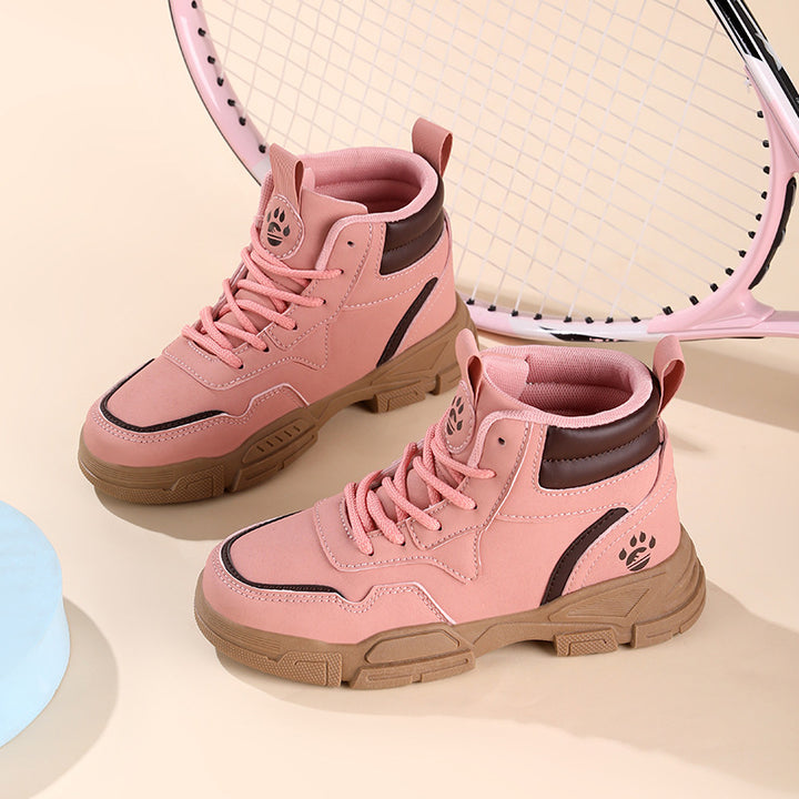 Fashion high-top sneakers for women with breathable mesh upper and sturdy sole Lune London