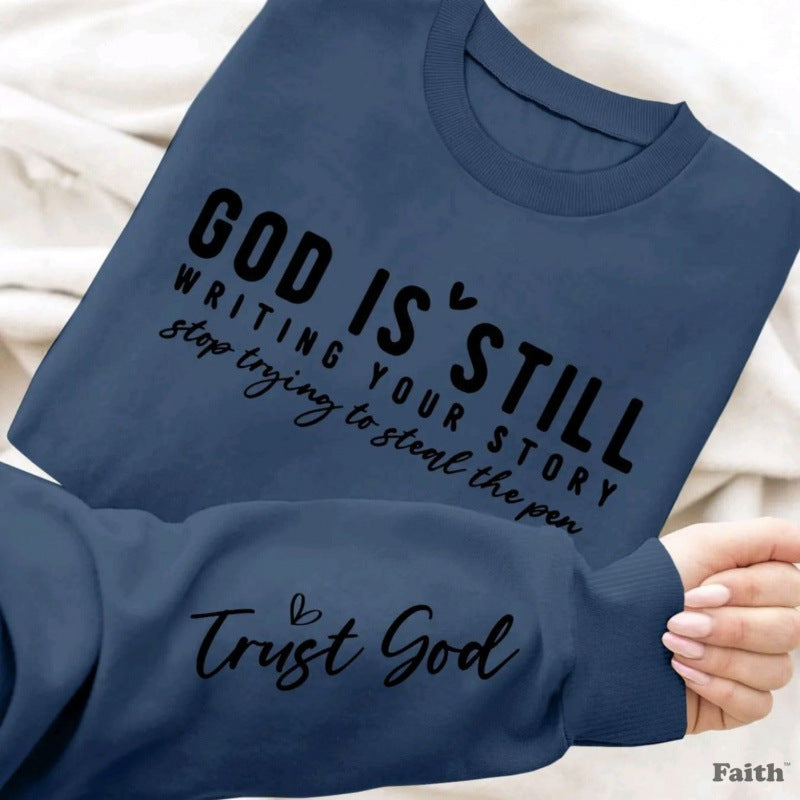 Pull femme avec imprimé inspirant et coupe décontractée Chic & Stil