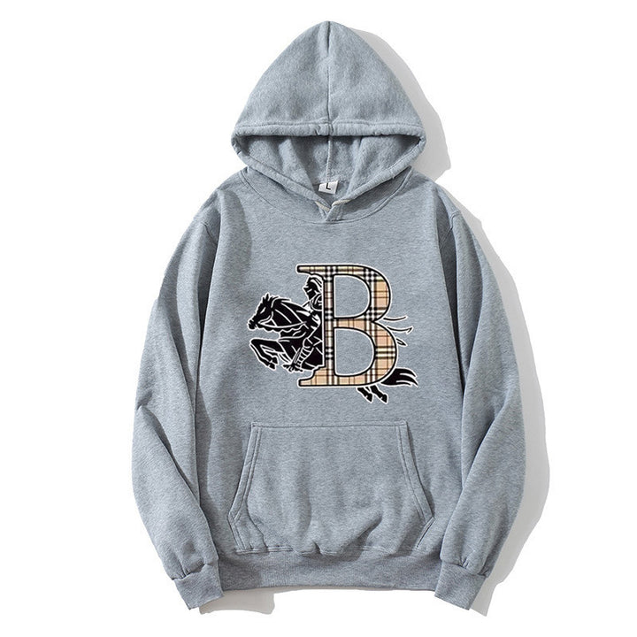 Women's hoodie with a stylish horse motif and luxurious font Chic & Stil