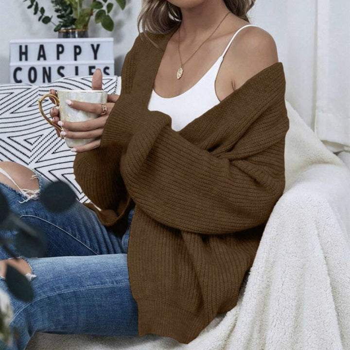 Women oversized knit cardigan comfortable Lune London