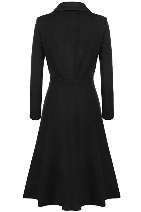 Women Elegant Wool Coat with Tailored Cut and Long Sleeves Lune London