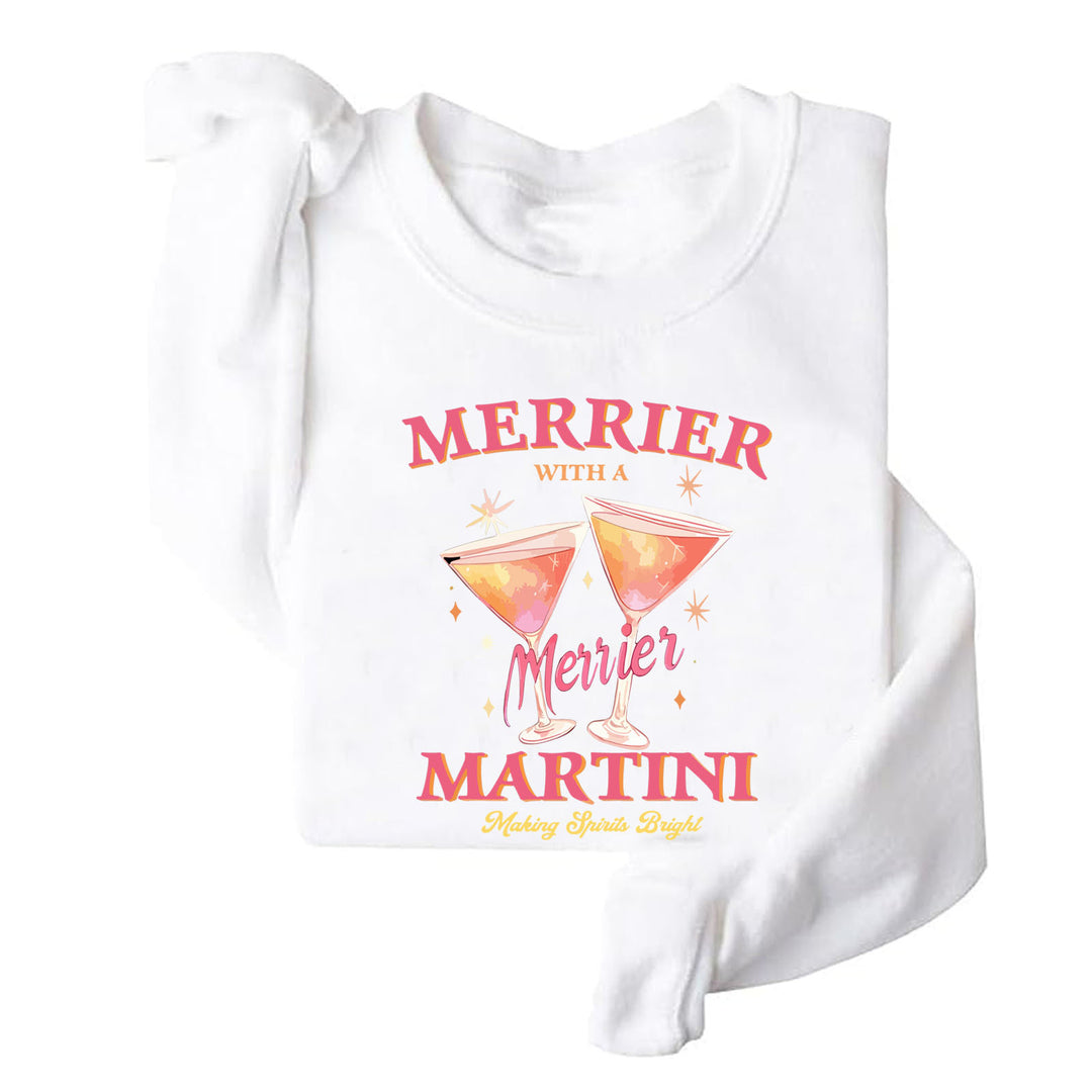 Sweat-shirt pour femmes avec motif de cocktail créatif et coupe décontractée Chic & Stil
