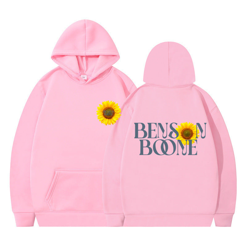 Women's hoodie with unique sunflower design and comfortable fit Lune London